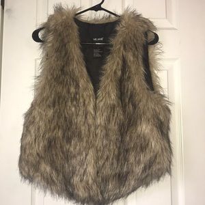 faux fur vest